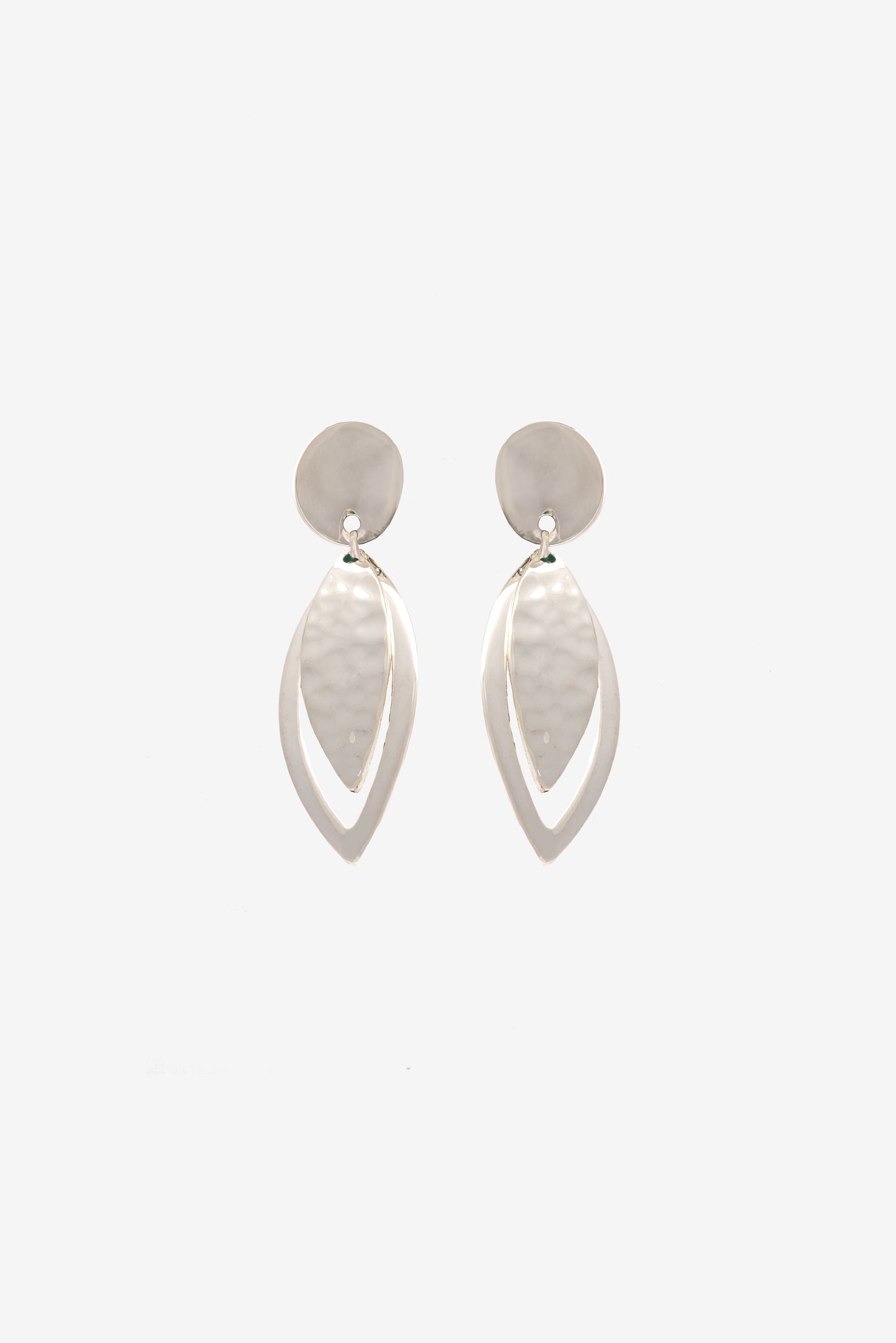 Hammered Leaf Earrings