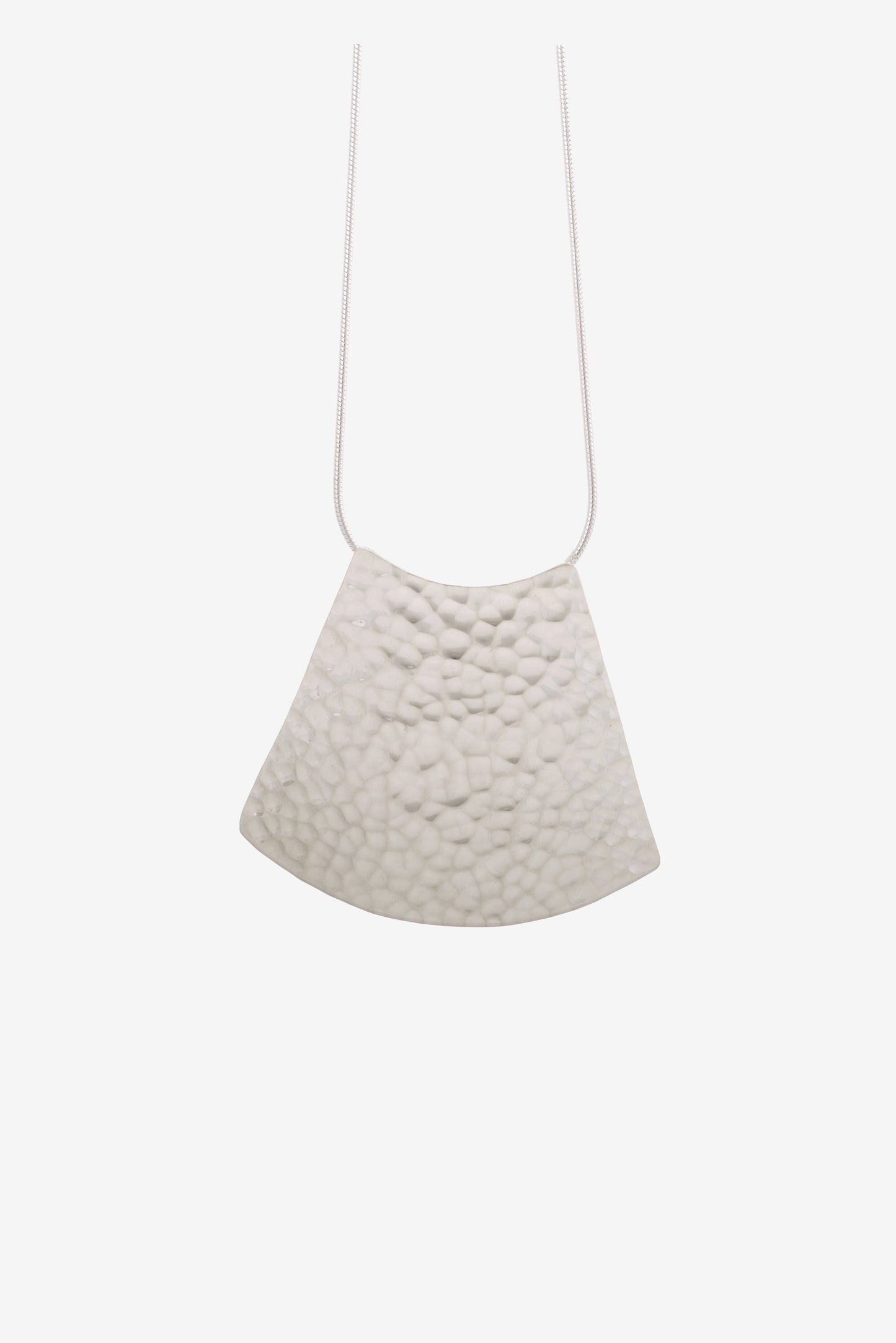 Hammered Trapezoid Pendant