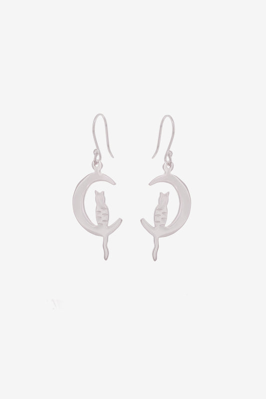 Cats on the Moon Earrings
