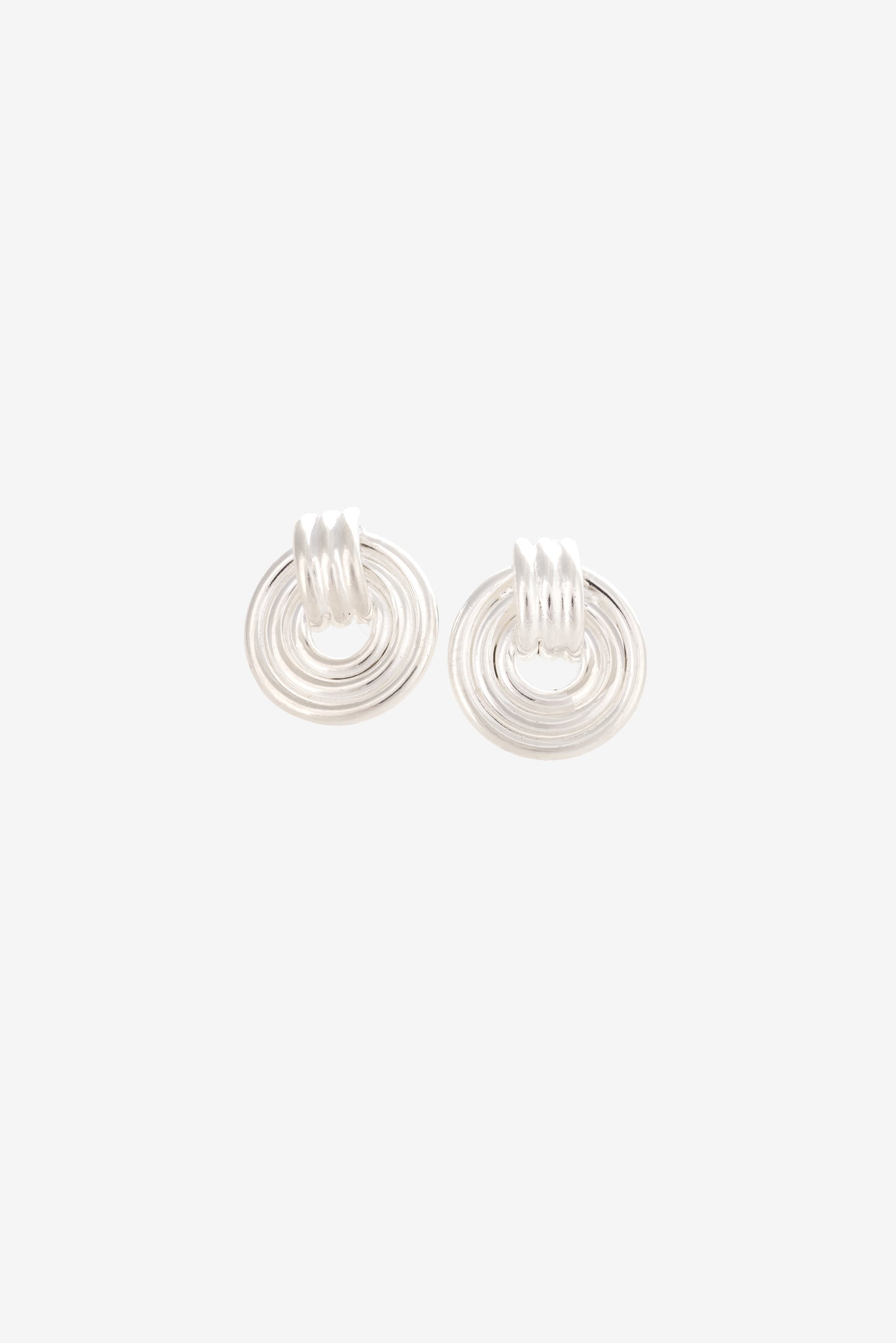 Multi-ring Button Stud Earrings