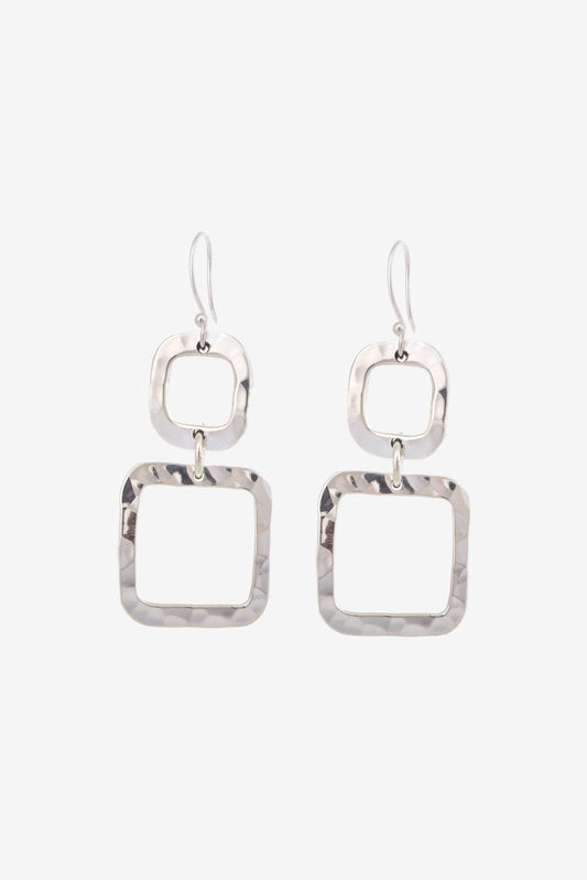 Double Square Earrings